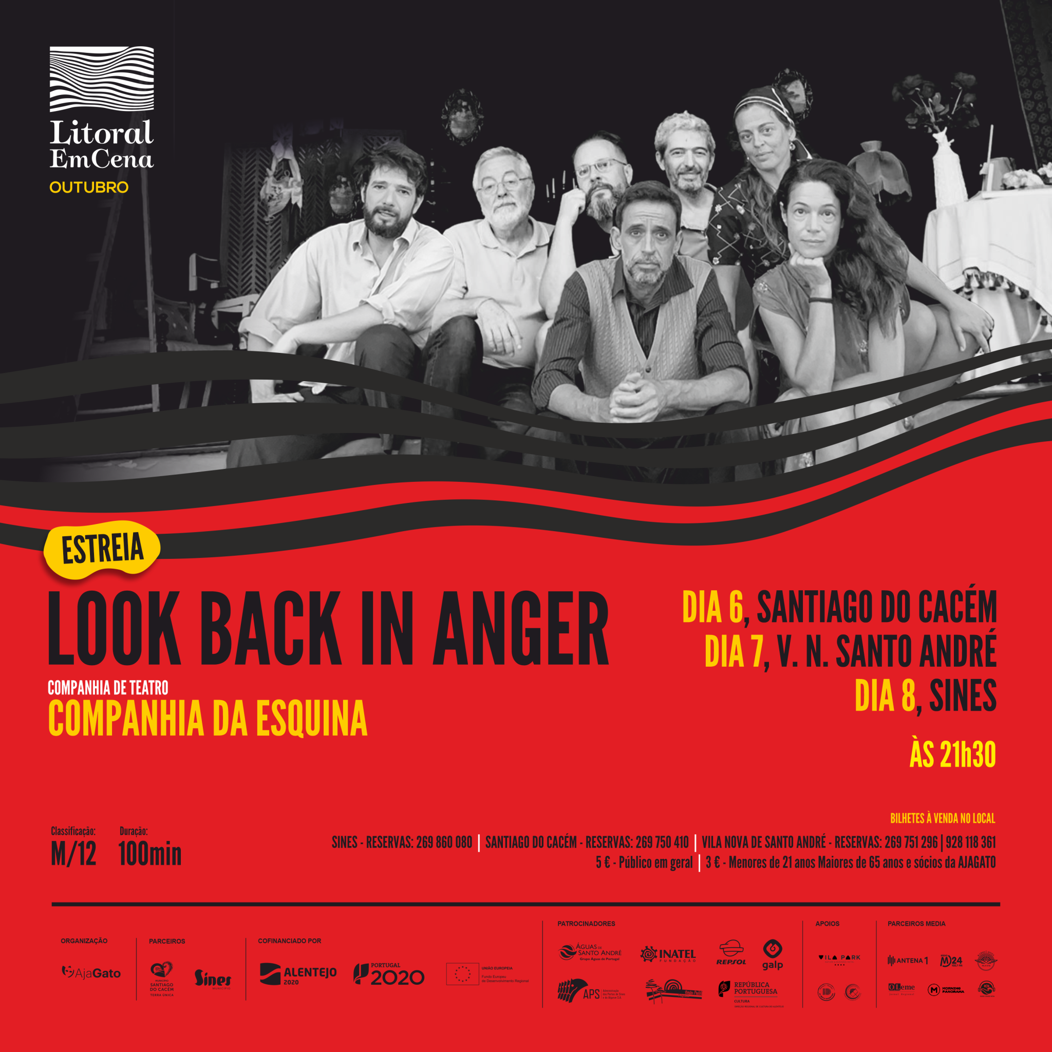 Projeto Litoral EmCena apresenta Look Back in Anger Câmara