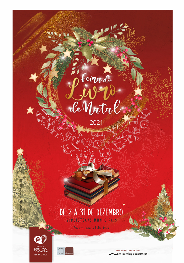 Feira do Livro de Natal 2021 Câmara Municipal de Santiago do Cacém