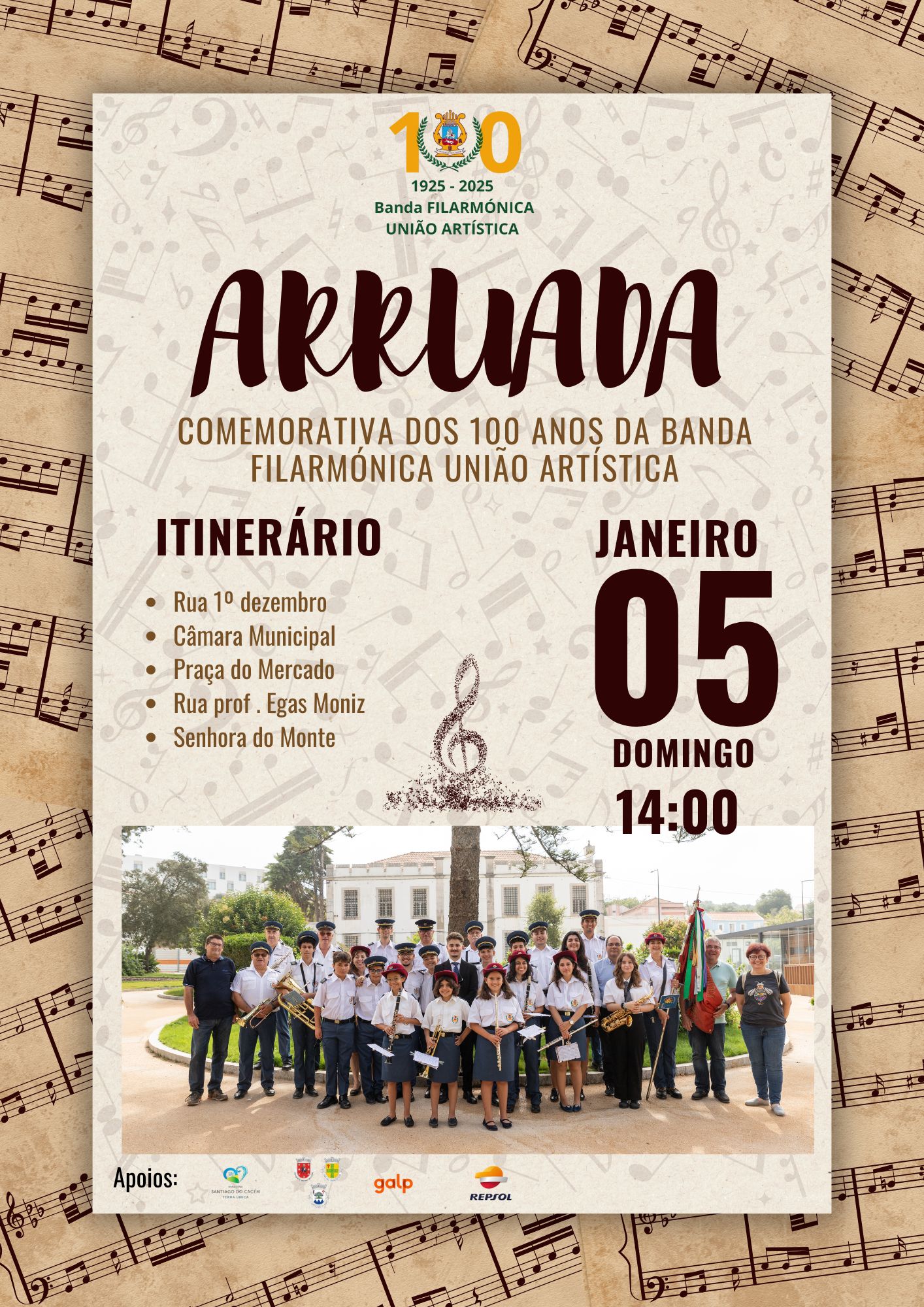 Cartaz arruada SRFUA